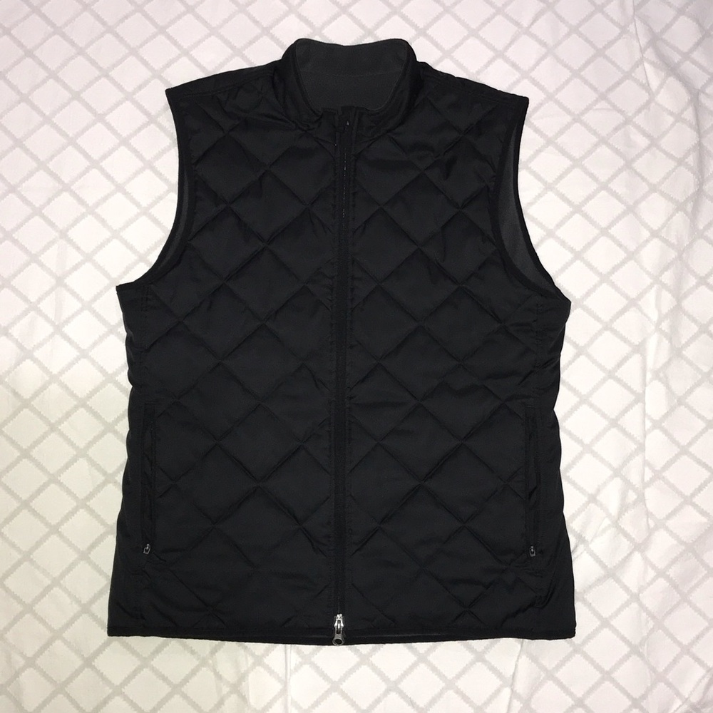 Nike Black Reversible Fleece and Quilted Vest